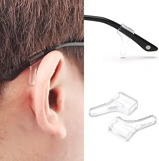 Silikon Klar Anti-slip Ohr Haken Brillen Zubehör Grip Anti-herbst Brillen Halter Gläser Bein Ohr Hülse Halterung verschluss – Detail 8