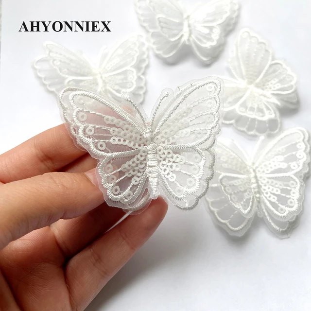 37 Pcs Butterfly Iron On Patches - Embroidered Appliques For DIY Clothes, Hats, Bags Repair & Decoration