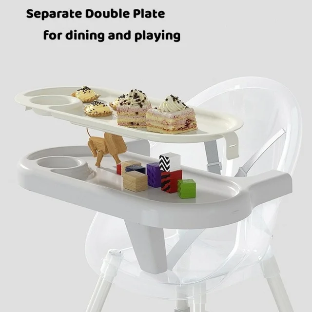 Baby Chair Silla De Comer Para with Footrest, Detachable Double Tray, Easy to Clean Feeding , high quality free quickly delivery 3