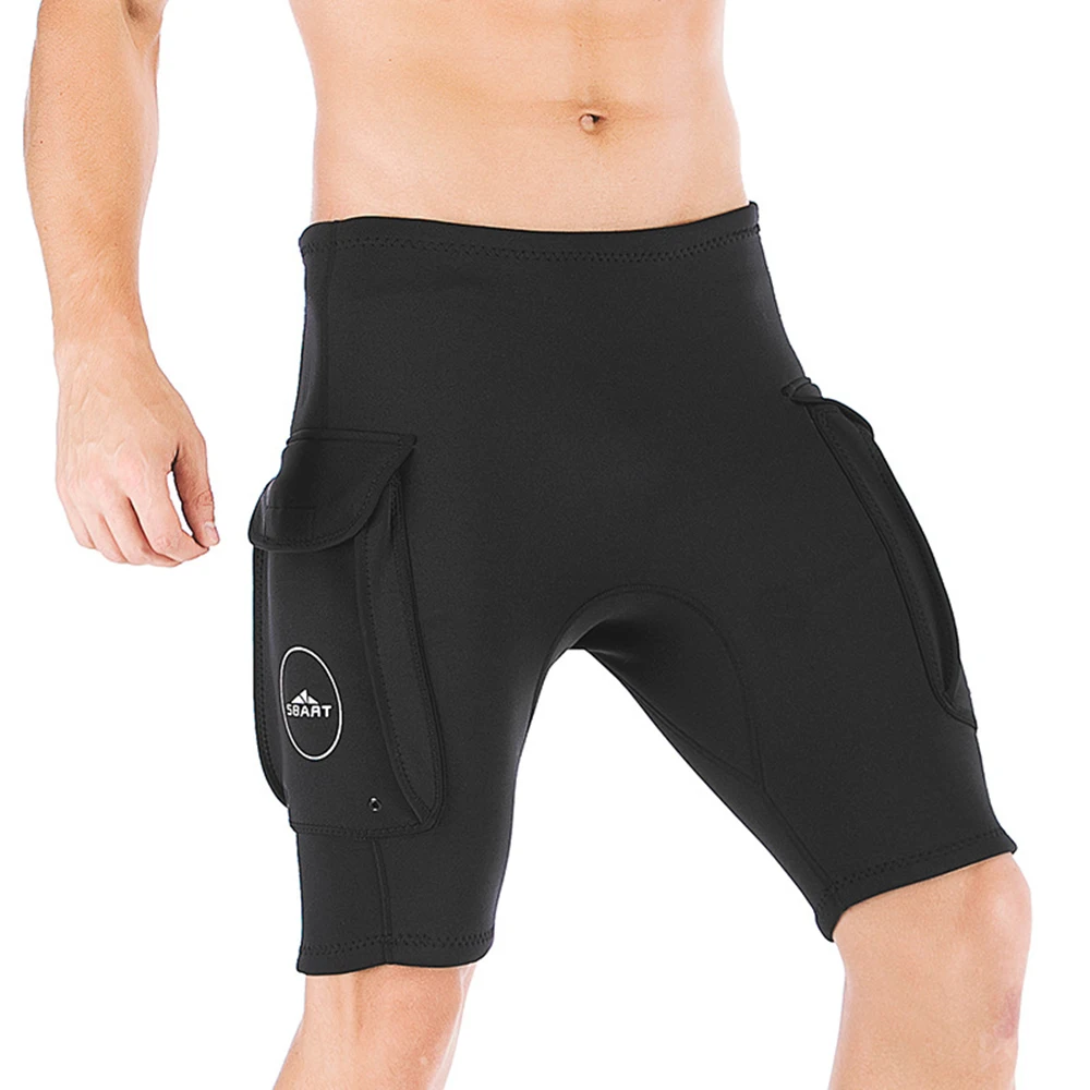 

3MM Neoprene Diving Shorts Men's Technical Diving Large Pocket Swimming Warm Shorts Underwater Hunting Surfing Sailing Shorts