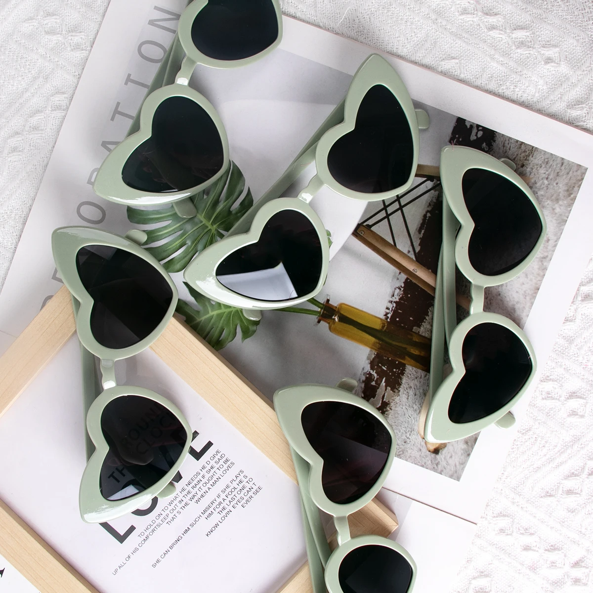 8/6pcs Hen Night Love Sunglasses Bachelorette Party Heart Glasses Wedding Bridal Shower Decor Bridesmaid Gifts for Women girls