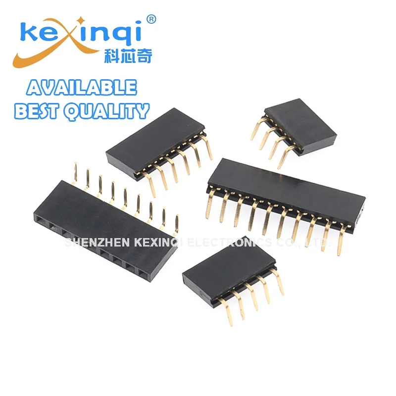 10-20pcs 1*1X 2/3/4/5/6/8/10/40 PIN Single Row Female pitch 2.54mm Pin Header Connector Socket Bend 90 Degrees SMD 3p/4p/6p/8p