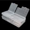 1pcs Transparent Rectangle Plastic Storage Box Screw Holder Case Organizer Container Jewelry Nail Art Equipment Tools Case