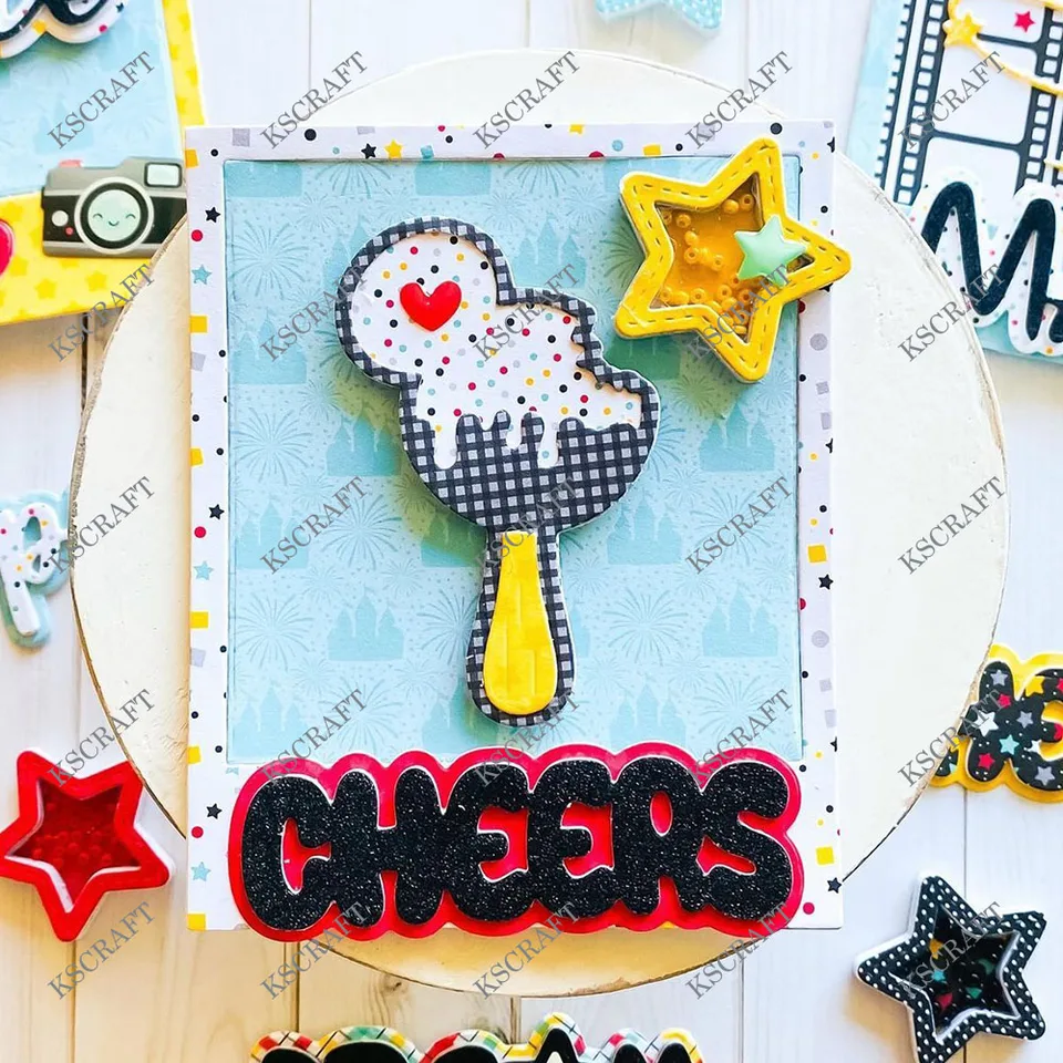 KSCRAFT Mug Shaker Metal Cutting Dies - DIY Scrapbooking Embossing Stencils