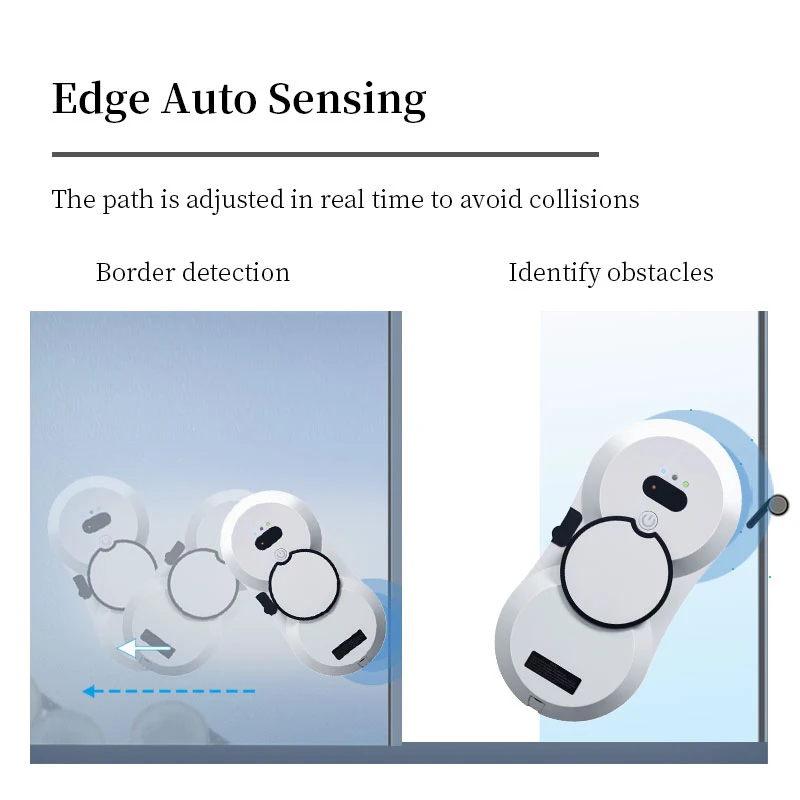 Water spray window cleaning robot intelligent high-rise double-sided brushless motor glass cleaner spray type 4