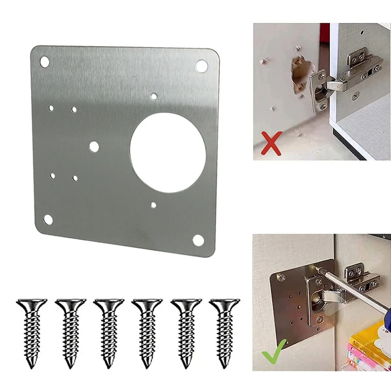 Stainless Steel Hinge Repair Plate Hinge Repair Plate Kit With