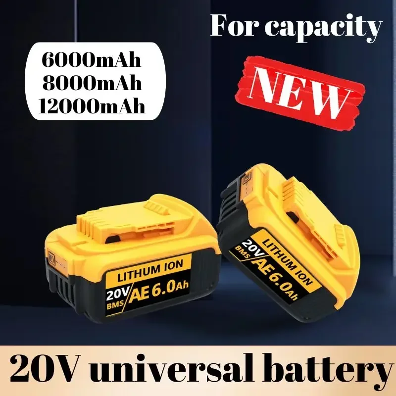 

Запасной аккумулятор для Dewalt DCB200, 12,0 Ач, 18 в, 20 в, инструменты DCB120, DCB182, DCB200, DCB609