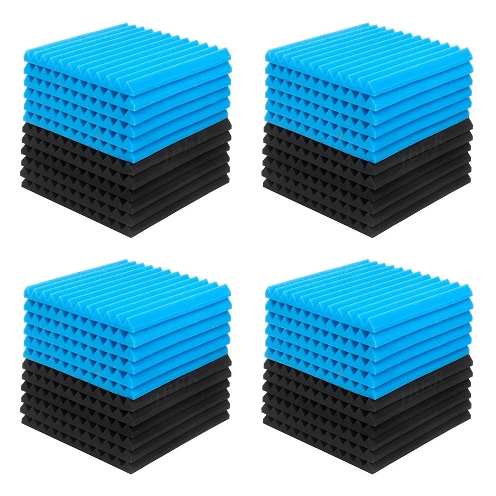 

50 Pcs Acoustic Panel Soundproof Studio Foam for Wall Sound-Absorbing Panel Soundproof Board Wedge for Home2.5X30X30cm