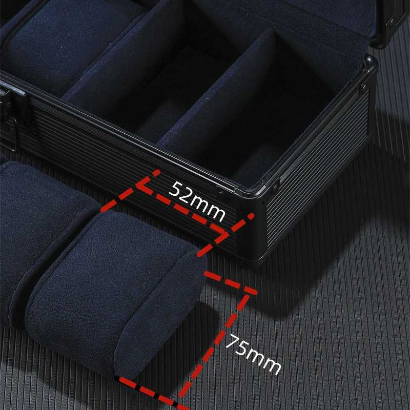 Watch Storage Box 5 Slots Detachable Mobile Diy Internal Interval Aluminum Alloy