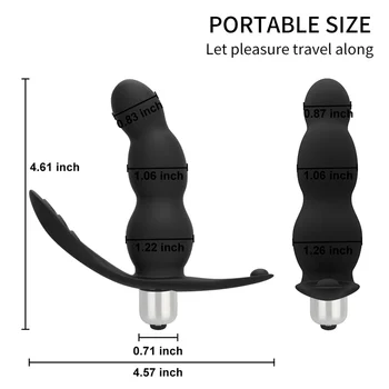 Plug Anale Femme Silicone Vibrating Butt Plug For Women Vibrator Anal Stimulator Anal Plug Tail In The Ass Sex Toys For Adult 18 5