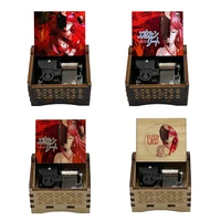 Anime Elfen Lied Wooden Music Box Lilium Song Silver Mechanical Boutique Wind Up  Grilfriend Birthday Gift Home Decoration 1