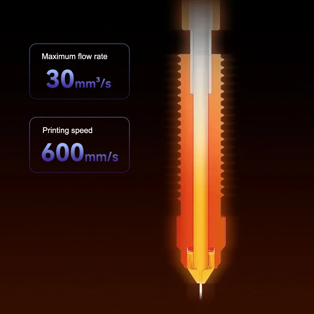 0.2/0.4/0.6/0.8/1mm K1C Nozzles Quick-Swap Hardened Steel High Temperature Resistant Nozzle For Ender 3 V3/ V3 Plus 3D Printers