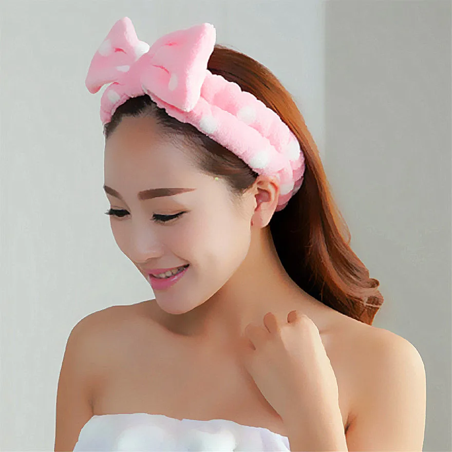 Fashion New Women Elastic Makeup Headbands Jewelry Lady Home Bath Hair Band Lady Travel Girl Student Wash Face Hairband Gift