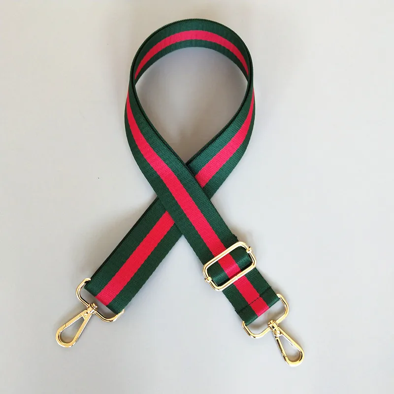 Colorful Versatile Adjustable Striped Shoulder Strap Bag Accessory