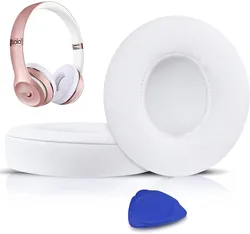 Enhanced Comfort Earpads with Soft Protein Leather and Added Thickness (Snow)