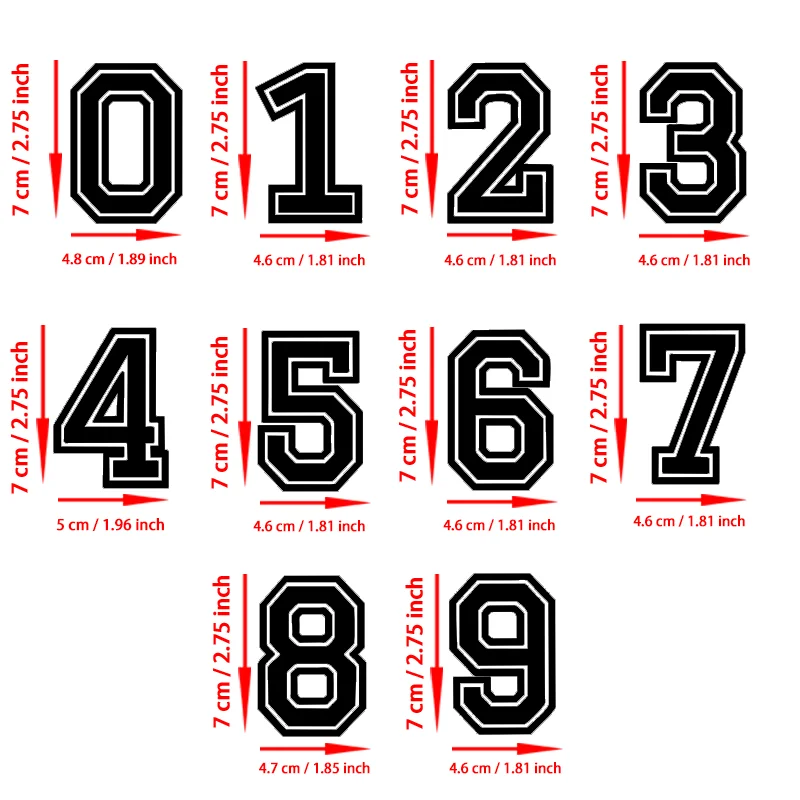 Set of 10 Mini Numerical Figures (0-9)