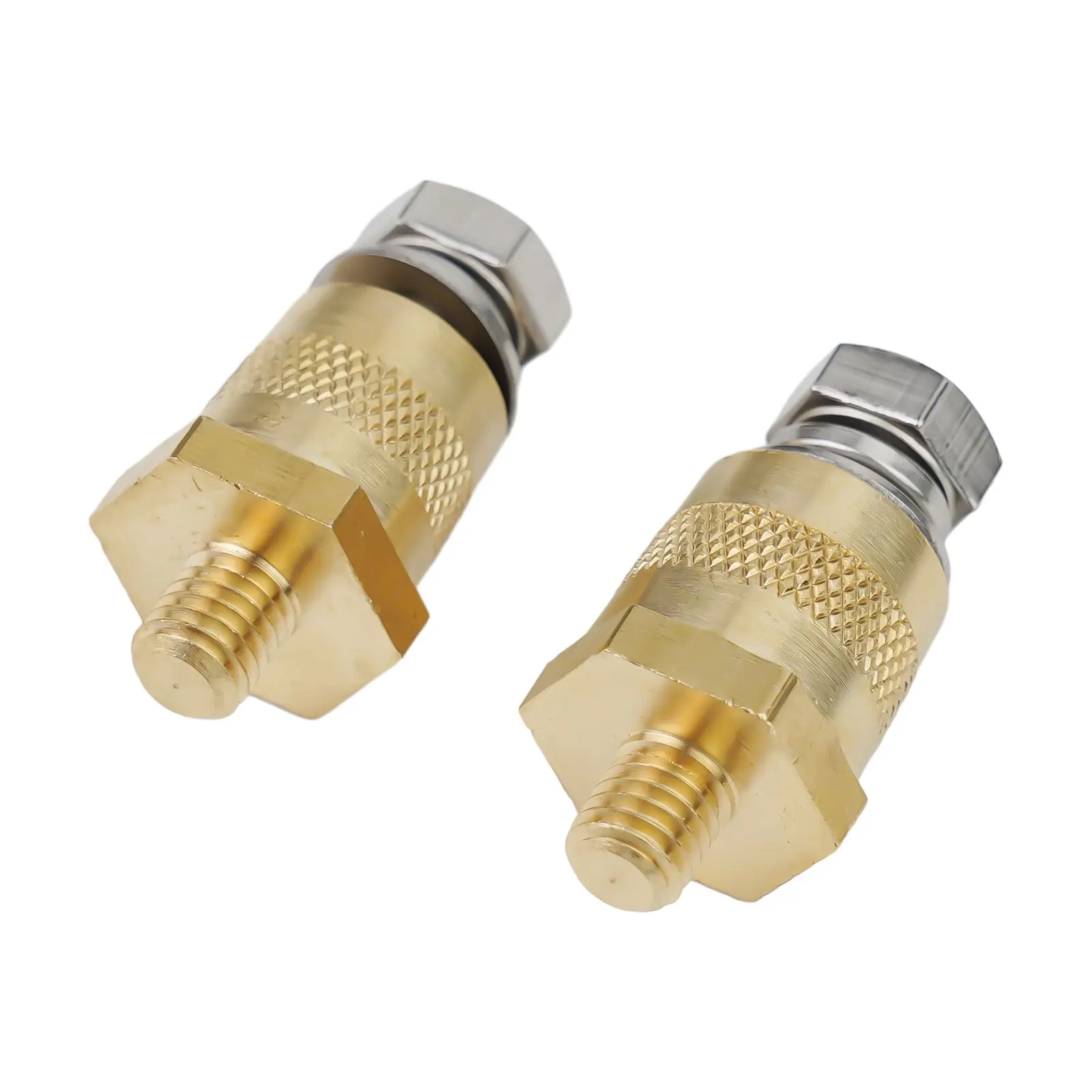 Battery Terminal Connectors M8 Brass Automobile Battery Variable Diameter Head M8 Positive And Negative Stainless Screws 1 Pair plug connectors kit wire nose terminal