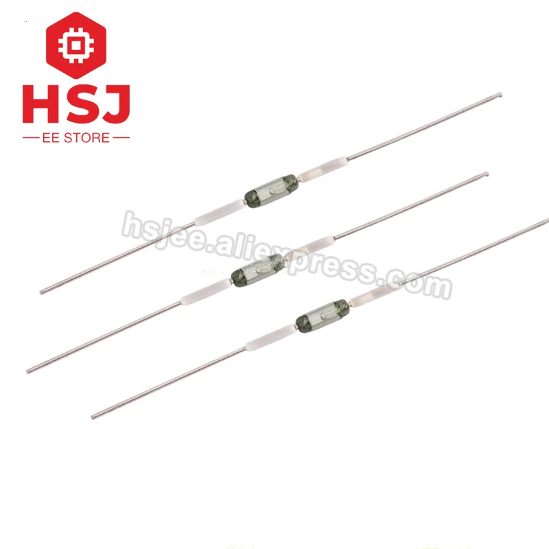 10pcs Reed Switch RI-80 1.8*5mm normally open magnetic control magnetic induction switch