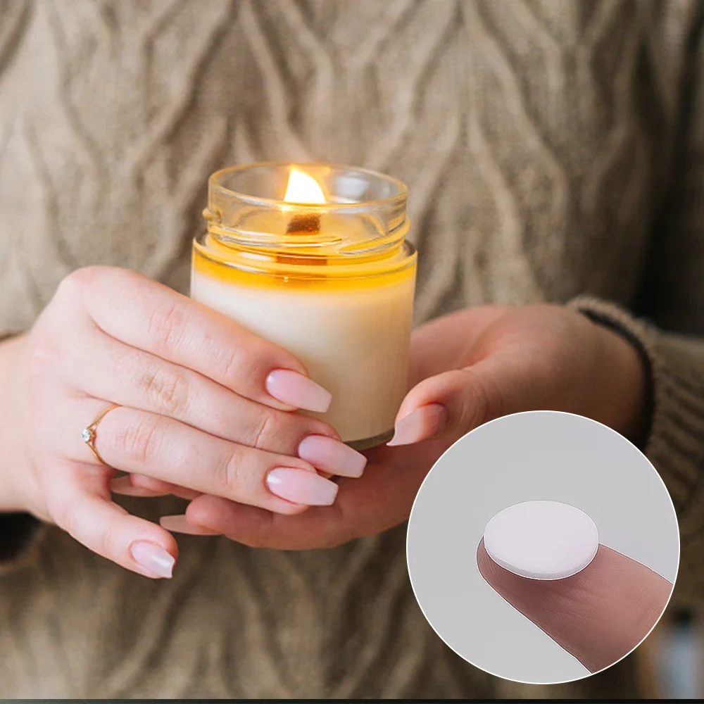 15mm Candle Wick Stickers Double-sided Adhesive for DIY Candles Making Kit Material Movable Fixed Point Heat Resistance candle wick stickers,candle making supplies,candle making kit