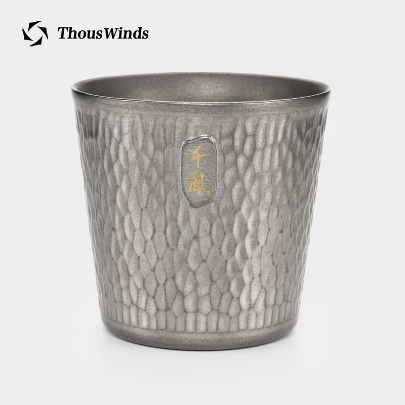 Thous Winds Ti-DOUBLE 300ml Titanium Camping MUG Outdoor Cup Lightweight Titanium Coffee Cup Backpacking Picnic Camping Supplies 2