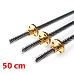 HUSILLO T8 50cm con TUERCA TRAPEZOIDAL P2 8MM Impresora 3D CNC ref2009