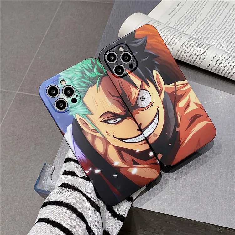 Anime One Piece Luffy Zoro Capa para iPhone 11 12 Pro Max Mini X XR XS Max  8 7 6 6S Plus SE 2020 Chapéu de palha Piratas Crew Silicone Macio  Coque-1_for_iphone12_Pro