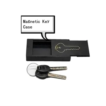 Scatola magnetica per chiavi per auto Scatola portaoggetti per chiavi segrete anti-perdita Strumento portatile per chiavi per auto nascoste
