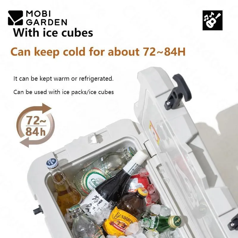 MOBI GARDEN Outdoor Cooler Box Refrigerator 25L Food Preservation Summer Travel Family Camping Picnic Fruit Drink Storage Ice