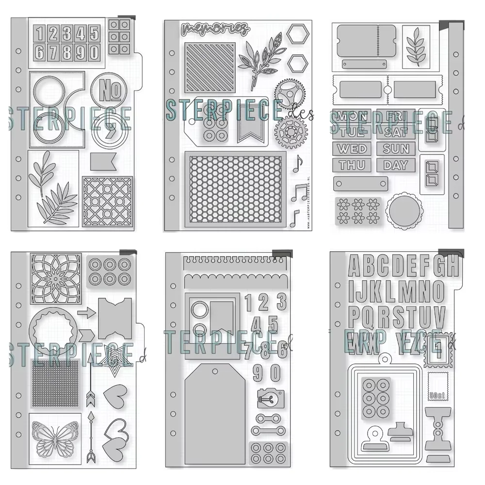 Alphabet pattern hot foil metal cutting dies for scrapbook DIY paper card album