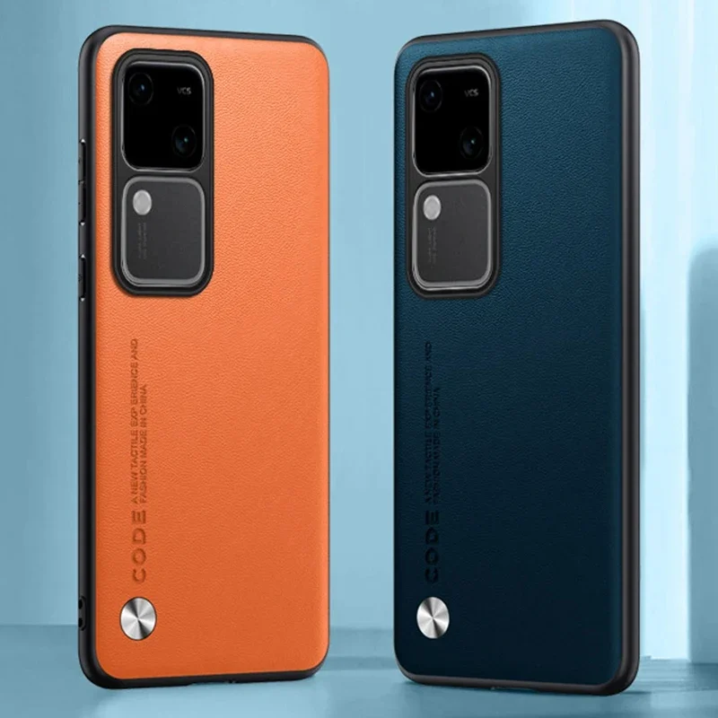 Luxury PU Leather Matte Silicone Shockproof Phone Case - Full Protection Back Cover