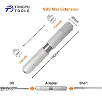 Adaptateur d'extension SDS Max, coupleur Max-Lock avec tige d'extension pour marteau perforateur, perçage à longue portée 1