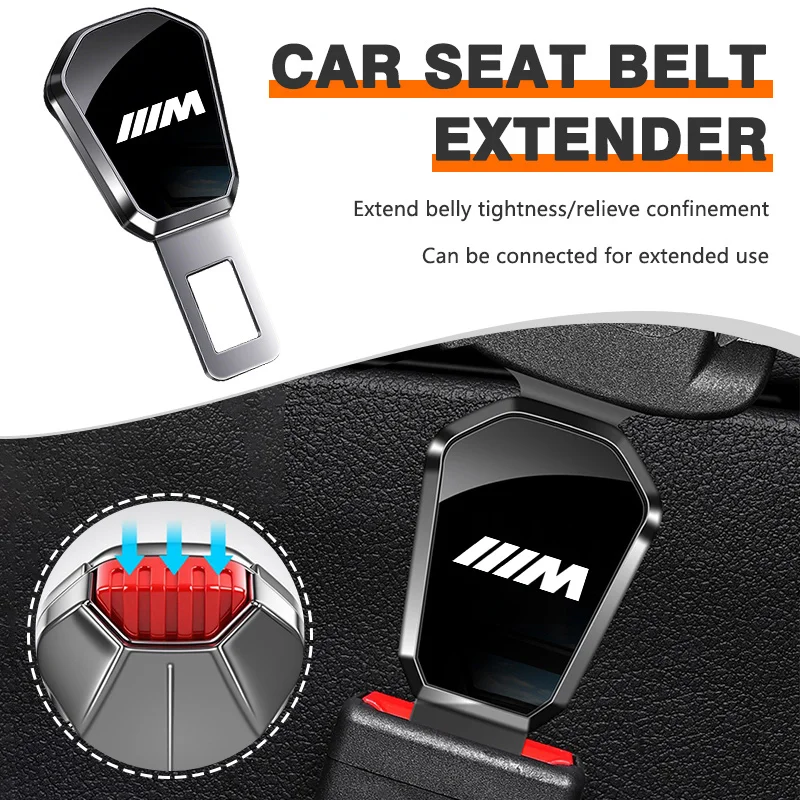 BMW M F10 F20 E83 E90 E92 E93 X1 X5 X6 F30 G03 E43 E53 E84 차량용 안전벨트 버클 플러그 자동 안전 스트랩 연장 액세서리