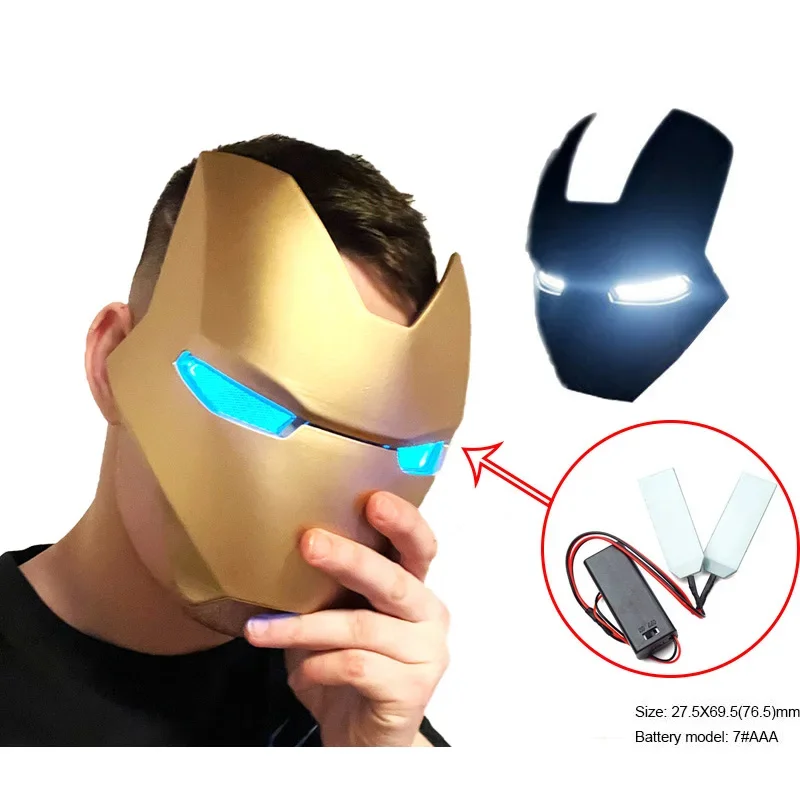 22 X 57MM Luci per occhi duri Halloween K occhi luminosi fai da te per Bruce Wayne Maschera per casco Occhi luminosi Accessori per cosplay modificati  200000532
