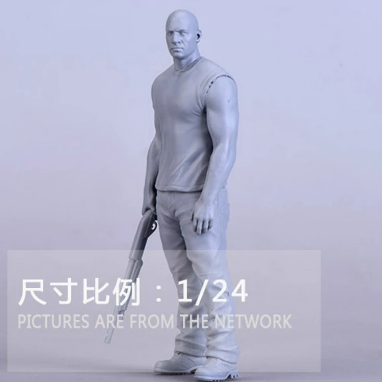 1/24 The Fast And The Furious, Muscle Man, Resin Model Figure Gk, Kit Non Assemblato E Non Verniciato