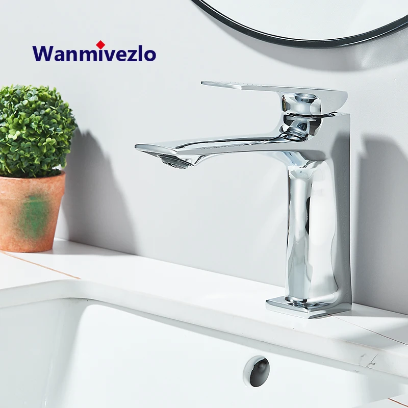 Gun grey faucet shown from above