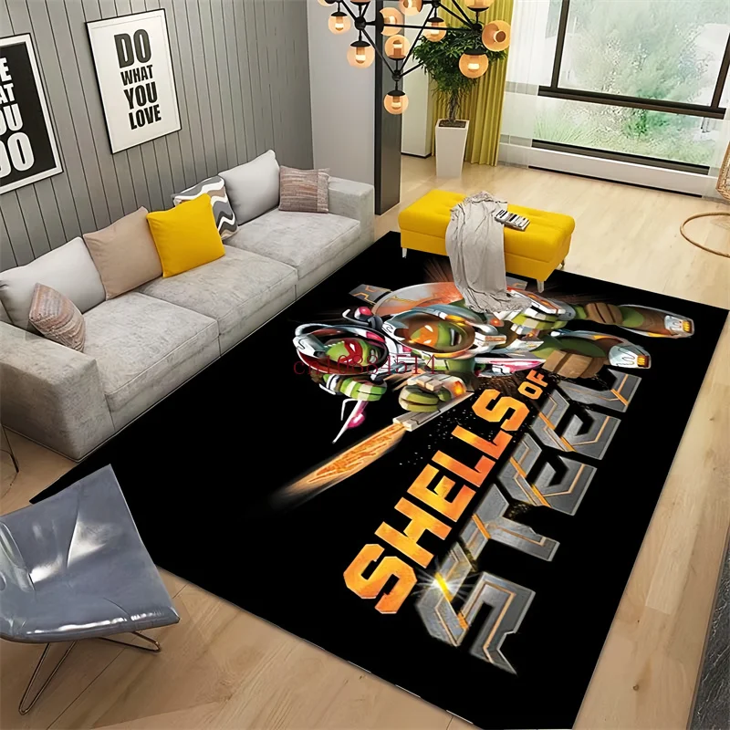 

TTeenage M-Mutant NinjaTurtles Band Logo Large Carpet,Living Room Bedroom Sofa Area Rug,Floormats,bath Mat,poaymat