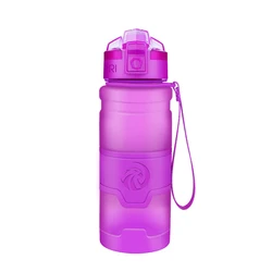Leak - Proof 400ml Time - Marked Water Bottle - Portable & BPA - Free - 400ml (PURPLE)
