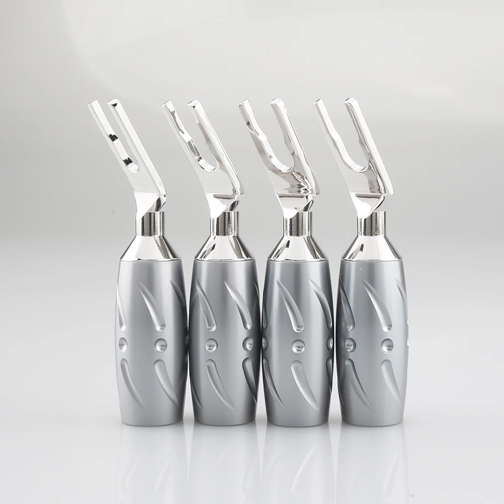 

Вилка-Лопатка viборг VS701R из чистой красной меди, вилка с родиевым покрытием, винтовой фиксатор, банановый разъем, 4 шт.