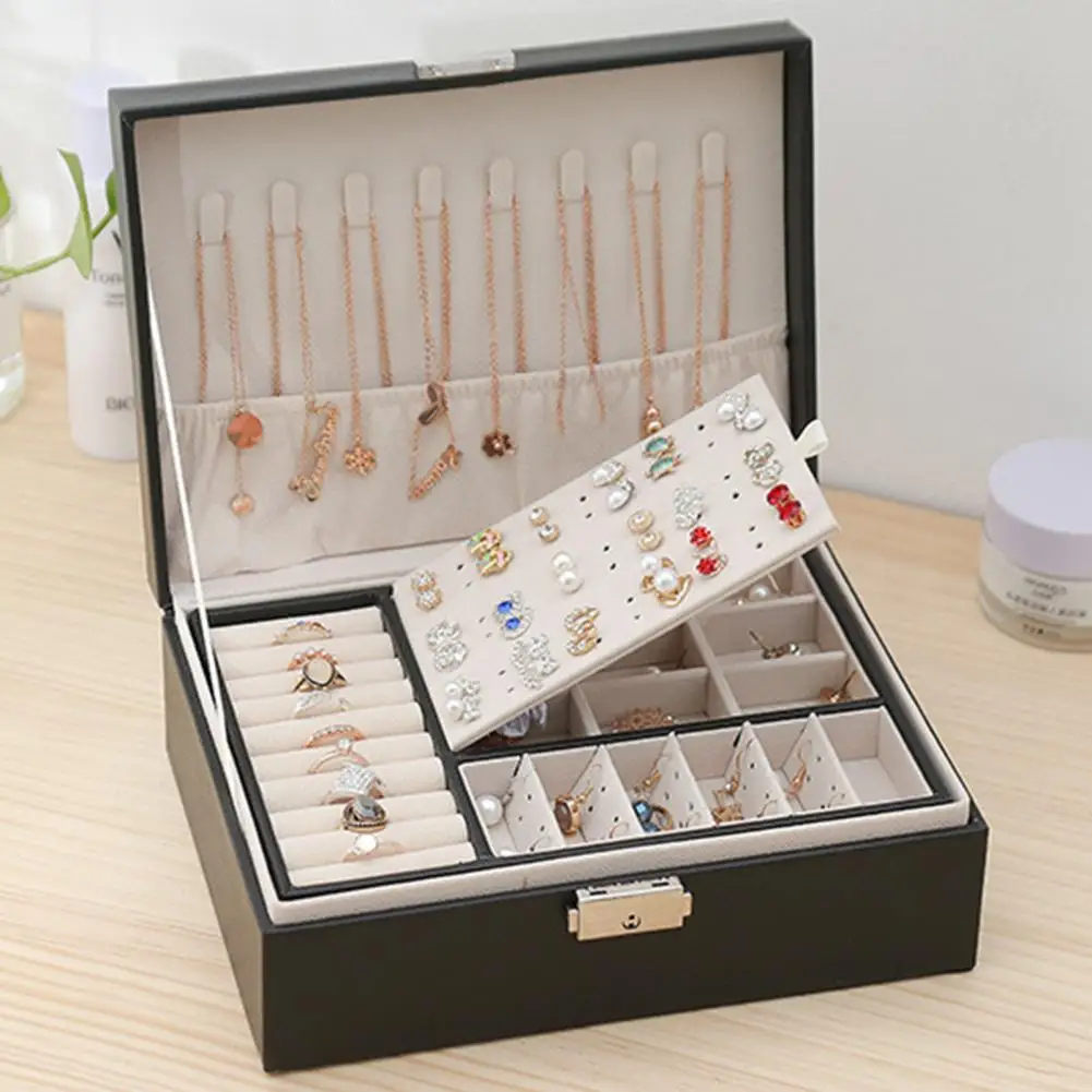

Locking Buckle Reusable Dustproof Assorted Necklace Storage Container for Travel