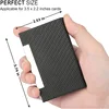 PU Business Card Holder with Magnetic Buckle Stainless Steel Business Card Case Credit Card ID Name Card Sleeve for Men Women 5