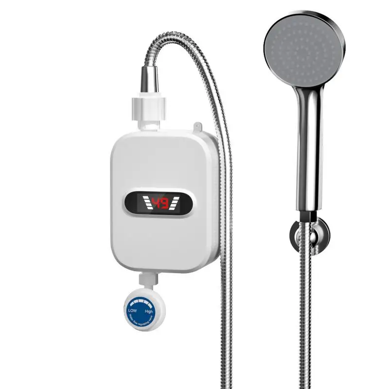 

Mini Instant Water Heater 3.5kW Hot Water Heater With Digital Display 110V Hot Water Heater Tankless Waterproof Eliminate Time