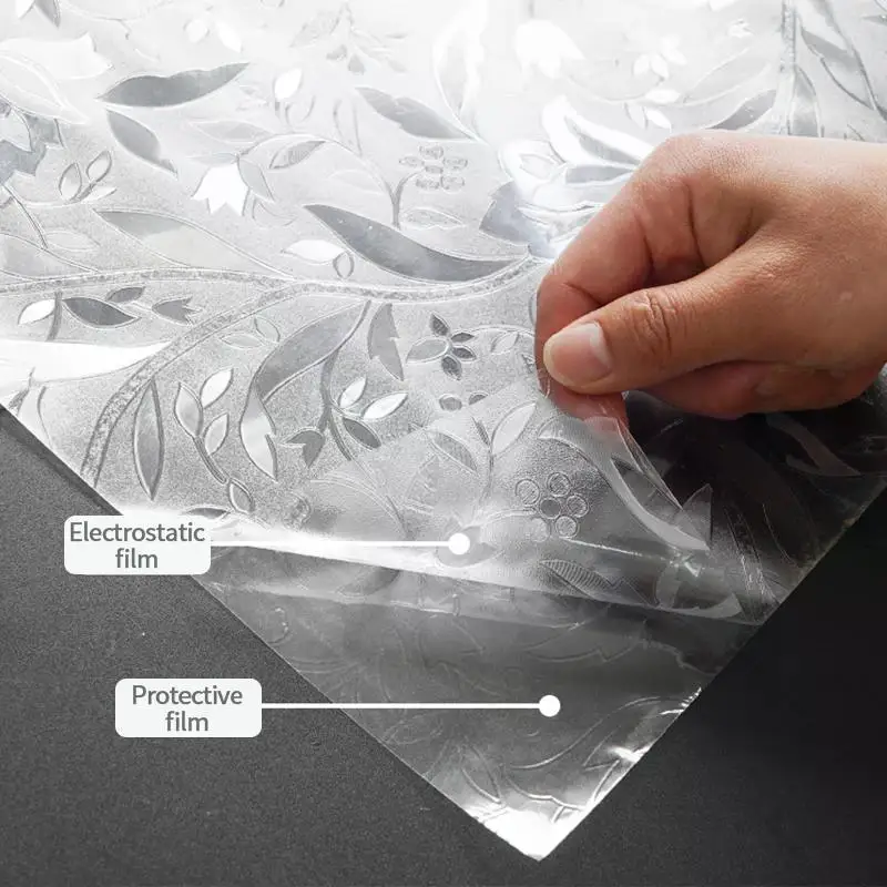Description Picture 6 of itemGlass Window Sticker 3D Rainbow Prism Films Decorative Stained Windows Privacy Film Adhesive Static Clings Stickers Home Decor