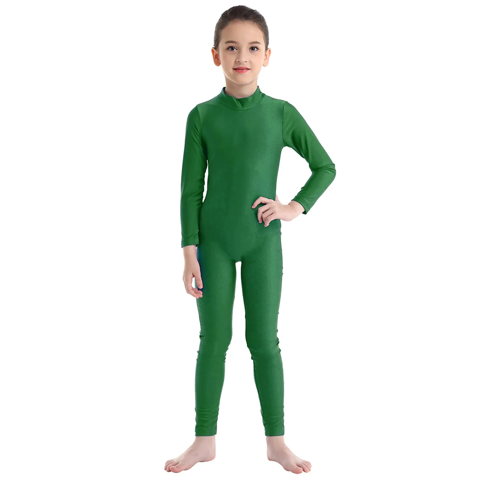 Gymnastik Trikot Für Mädchen Ballett Trikots Dancewear Bodys Lange Ärmeln Reißverschluss Overall Unitard Ballett Tanz Kleidung – Detail 19
