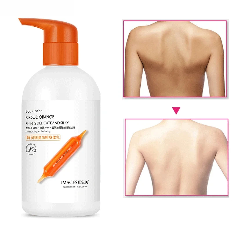 

Fresh Exquisite Blood Orange Body Lotion Moisturizing Anti Drying Hydrating Skin Whitening Cream Care for Men and Women 250g