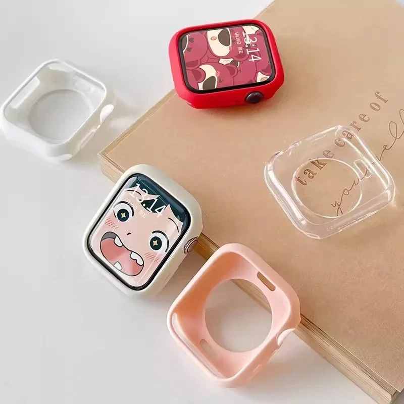 Silikonhülle für Apple Watch 11-10 46 mm 42/38/40/44/41/45 mm Zubehör Stoßstangenschutzabdeckung iWatch Serie 9 8 7 6 5 4 3 SE – Detail 15