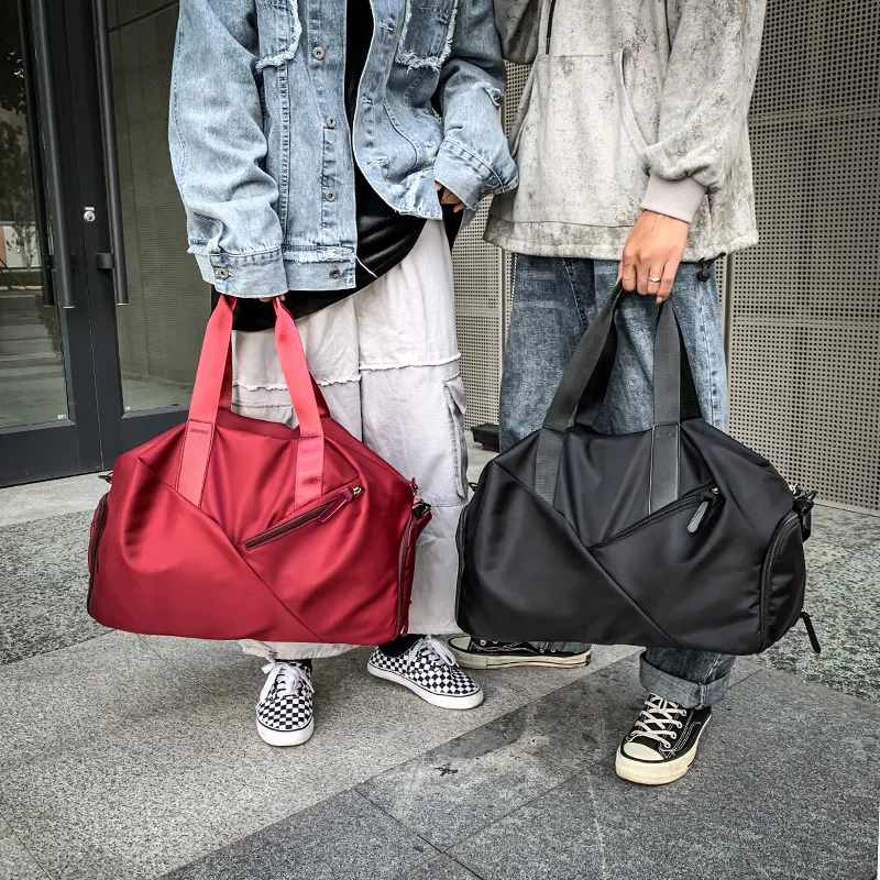 Dry And Wet Separation Folding Gym Bag With Shoe Compartment Multifunction Waterproof Sports Bag Travel