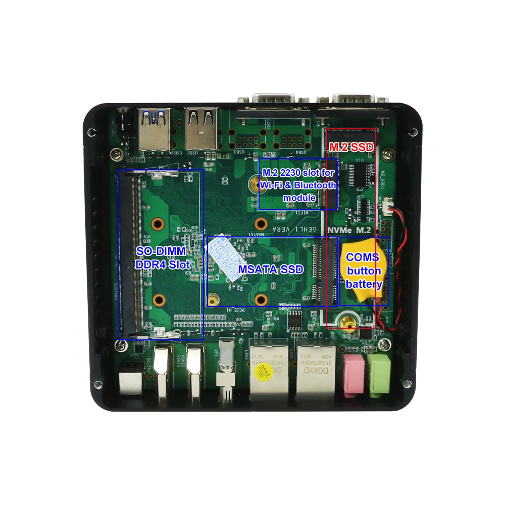 12Th Gen 4 Core Mini Computer Host Celeron J6413 J6426 Intel N100 N95 2* Giga RJ45 Lan 3*4K Display 2*COM Fanless Industrial PC 5