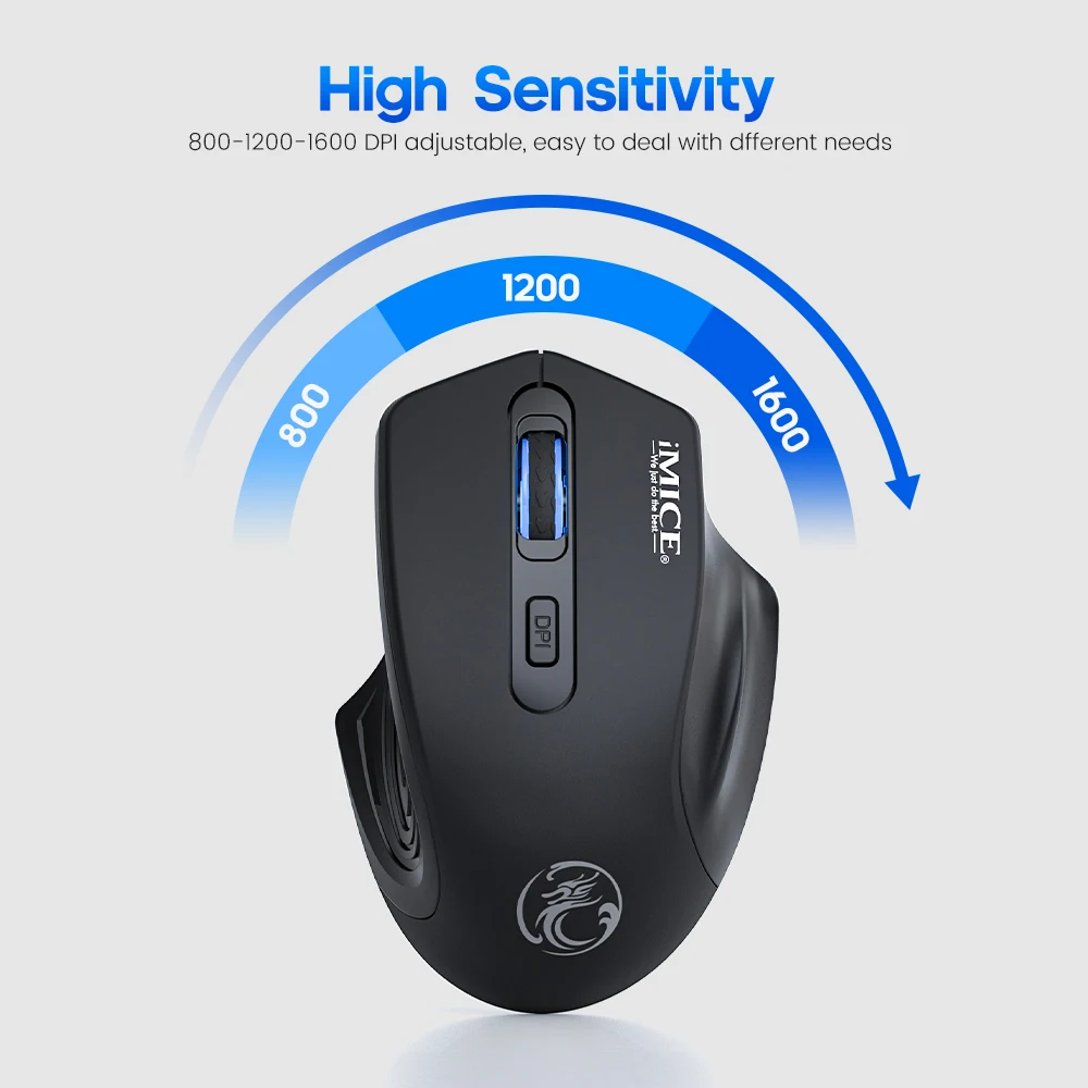 Wireless Bluetooth Rechargeable Mouse for Laptop Gaming Ergonomic Silent Usb Gamer Mause Computer PC