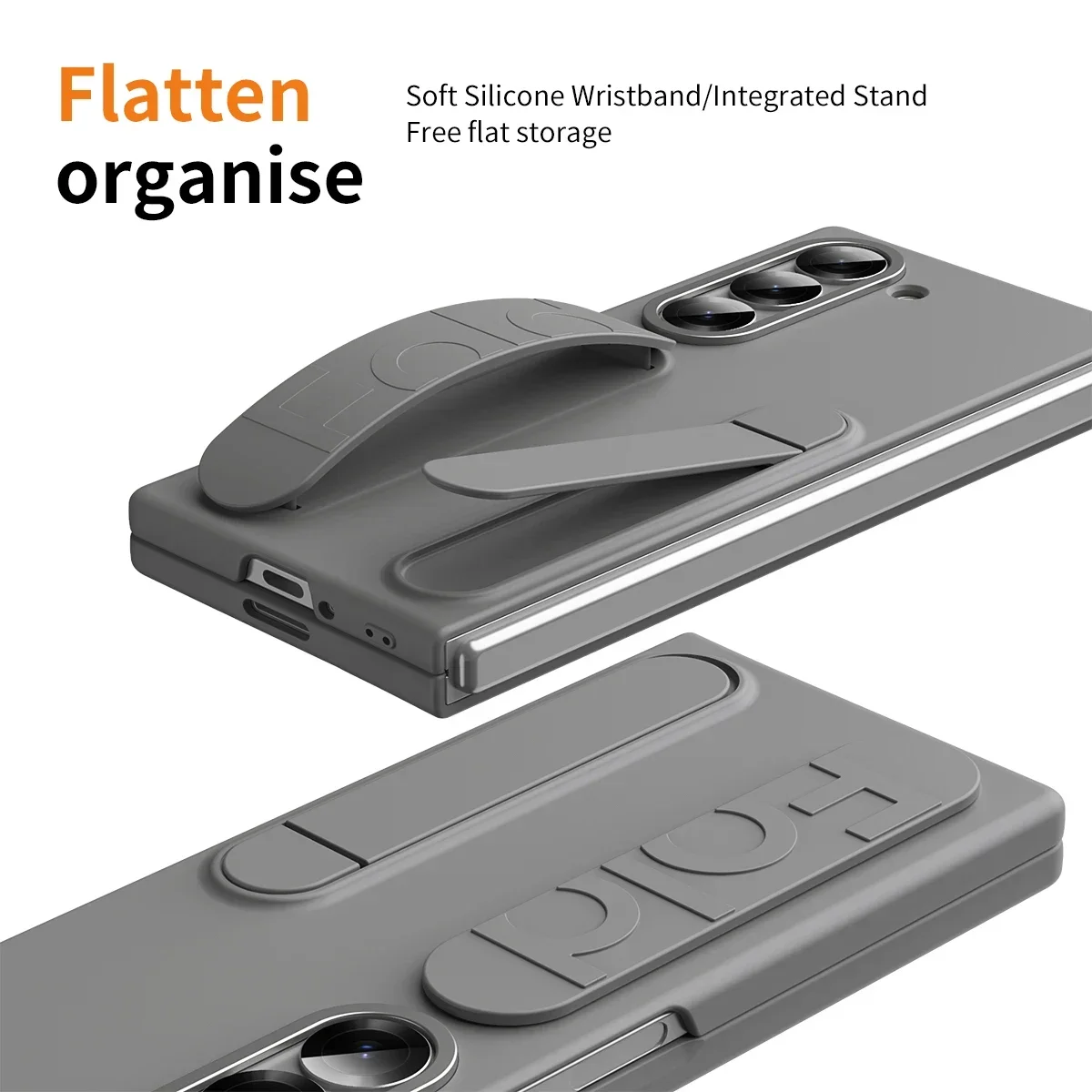 Luxury Phone Case with Bracket and Glass Film – Enhanced Protection with Silicone Grip