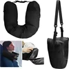 Stuffable Clothing Travel Neck Pillowcase Rectangle Neck Pillowcase Portable Travel Storage Bag Neck Pillow Airplanepillow 1